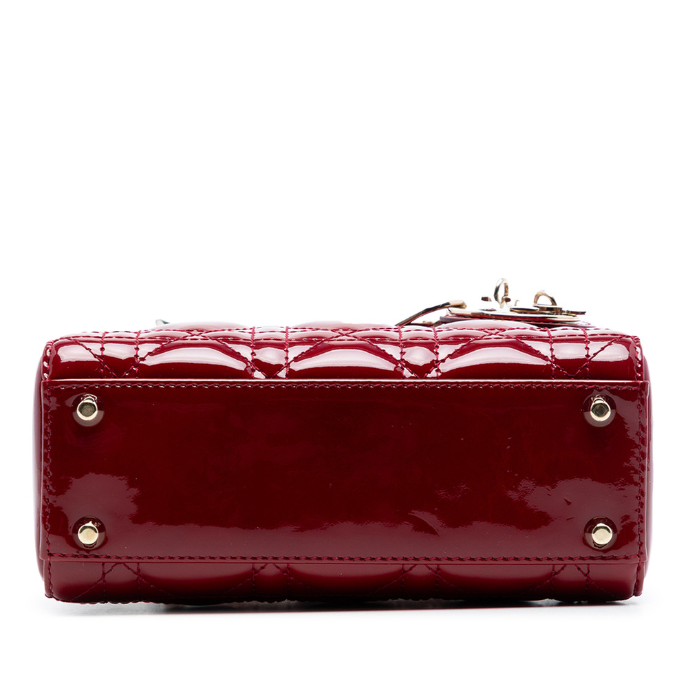 Pre-Loved Dior Mini Patent Cannage Lady Dior - Picture 3 of 7